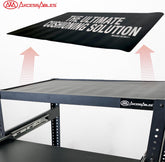 Mobile AV Utility Cart with Locking Casters and Pullout Keyboard Tray